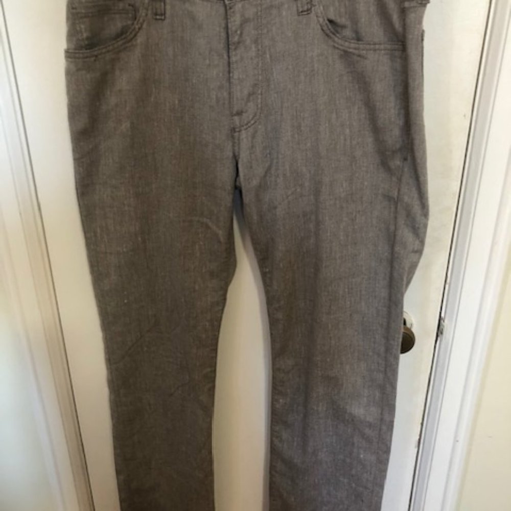 34 Heritage light brown part linen summer pant 34/32